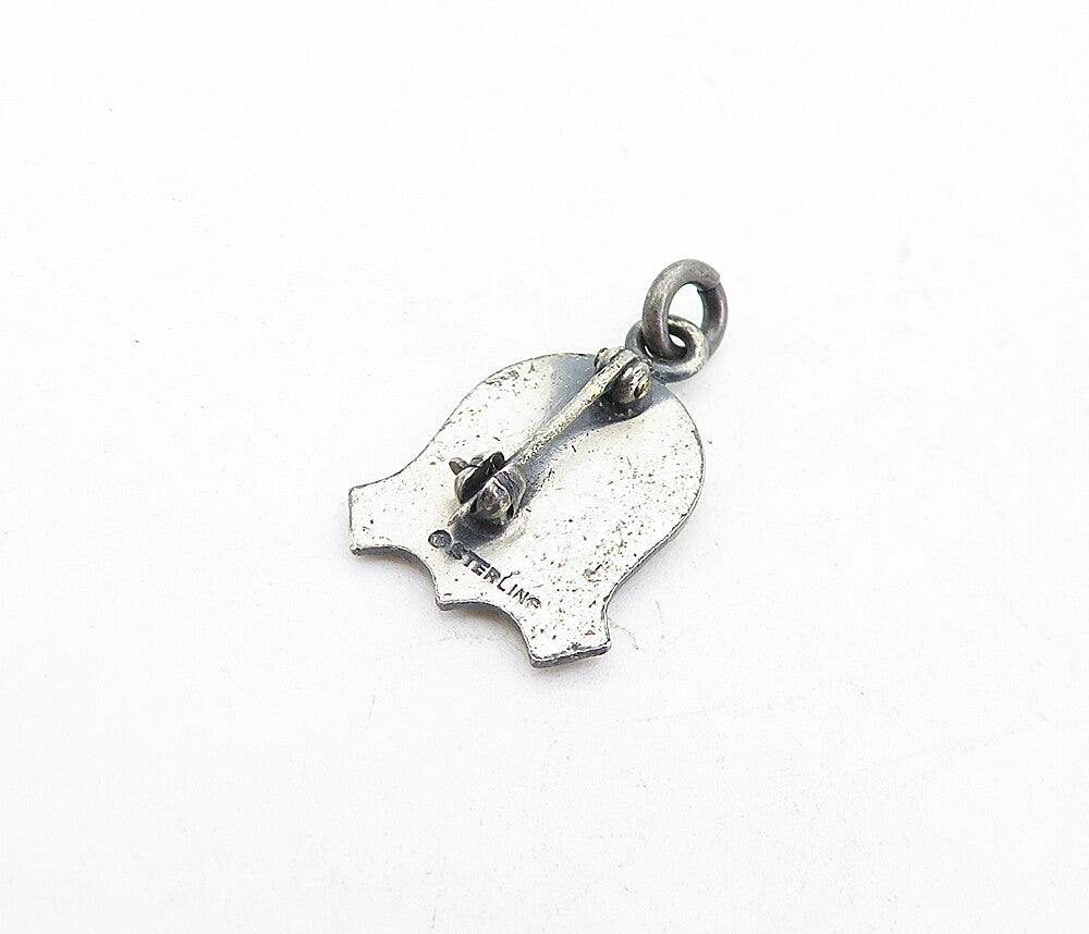 925 Sterling Silver  Vintage Petite Bowling Ball & Pins Brooch Pin  BP1921