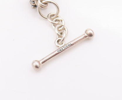 925 Sterling Silver Vintage Bracelet MICHAEL DAWKINS Modernist Pearl   BT10562