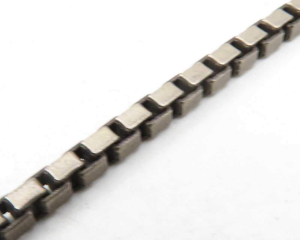925 Sterling Silver Vintage Two Tone Pendant Venetian Chain Necklace NE2145