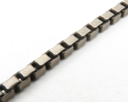 925 Sterling Silver Vintage Two Tone Pendant Venetian Chain Necklace NE2145
