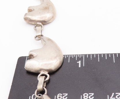 925 Sterling Silver Vintage Bracelet NAVAJO Solid Cutout Animal  BT10653