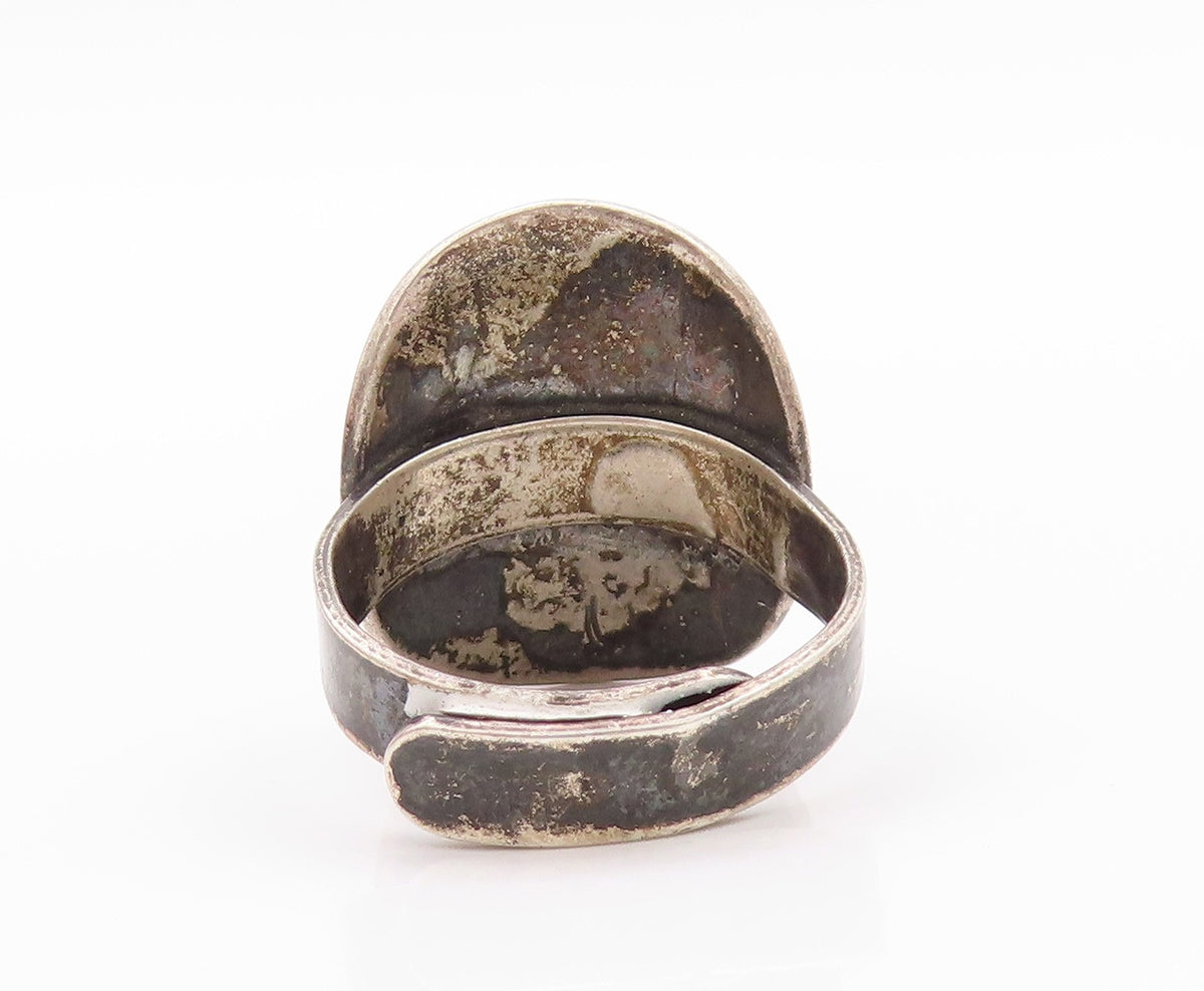 925 Sterling Silver Vintage Ring VALDRES SOLVSMIE NORWAY Antique  Sz 9  RG32458