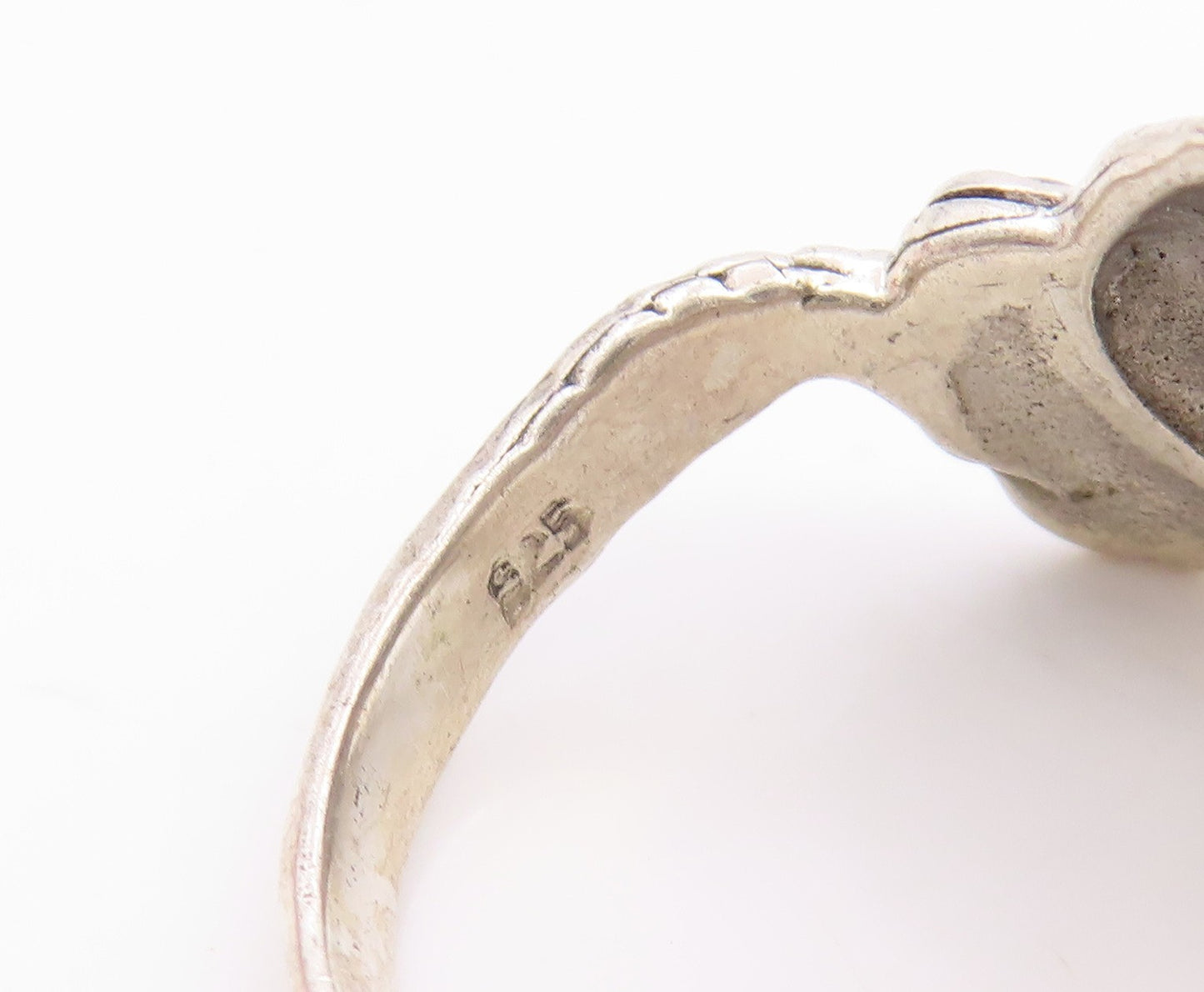 925 Sterling Silver Vintage Ring Etched Mythical Dragon Band  Sz 10  RG35903
