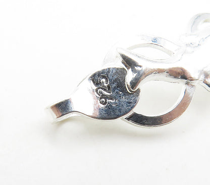 925 Sterling Silver  Shiny Leaping Dolphin Animal Motif Chain Bracelet  BT6184