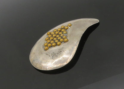 LOUIS BOOTH 925 Silver  Vintage Two Tone Cluster Detail Brooch Pin  BP8331