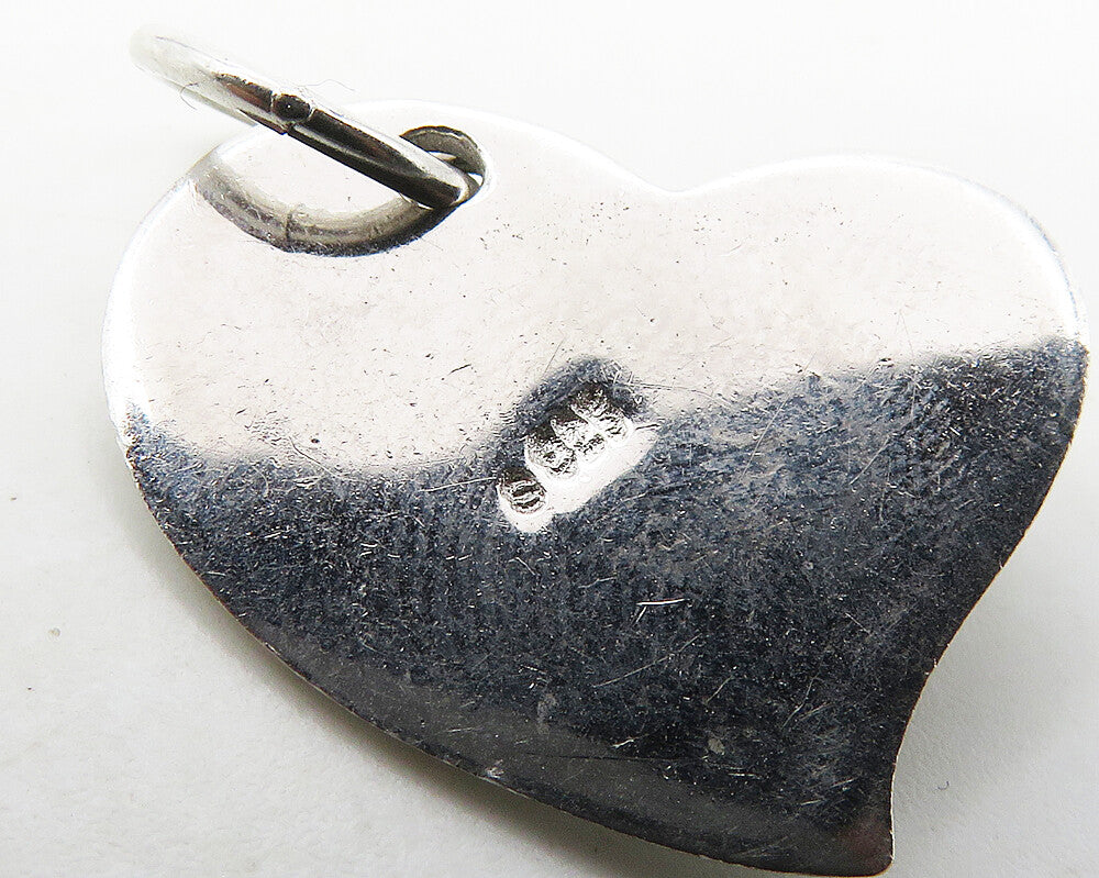 925 Sterling Silver  Cubic Zirconia Starfish & Love Heart Pendant  PT14064