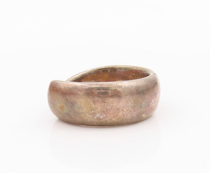 925 Sterling Silver Vintage Ring LONDON LINKS Dark Tone Designer  Sz 7  RG31760