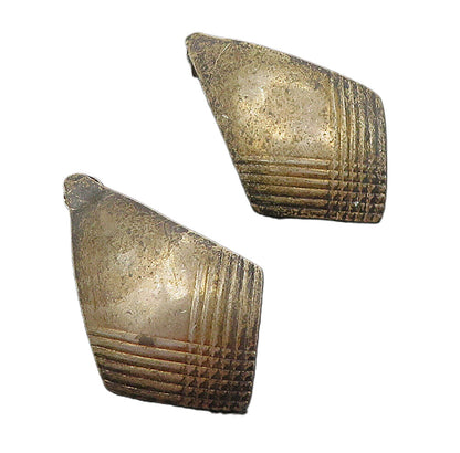 925 Sterling Silver  Vintage Dark Tone Etched Detail Drop Earrings  EG6289
