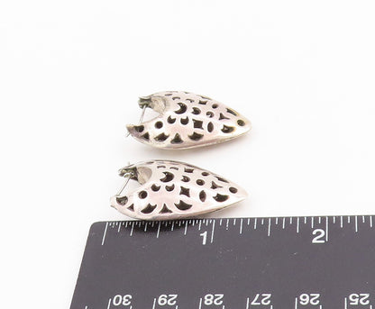 925 Sterling Silver Vintage Earrings JOHN HARDY Celestial Cut Out Drops  EG13715