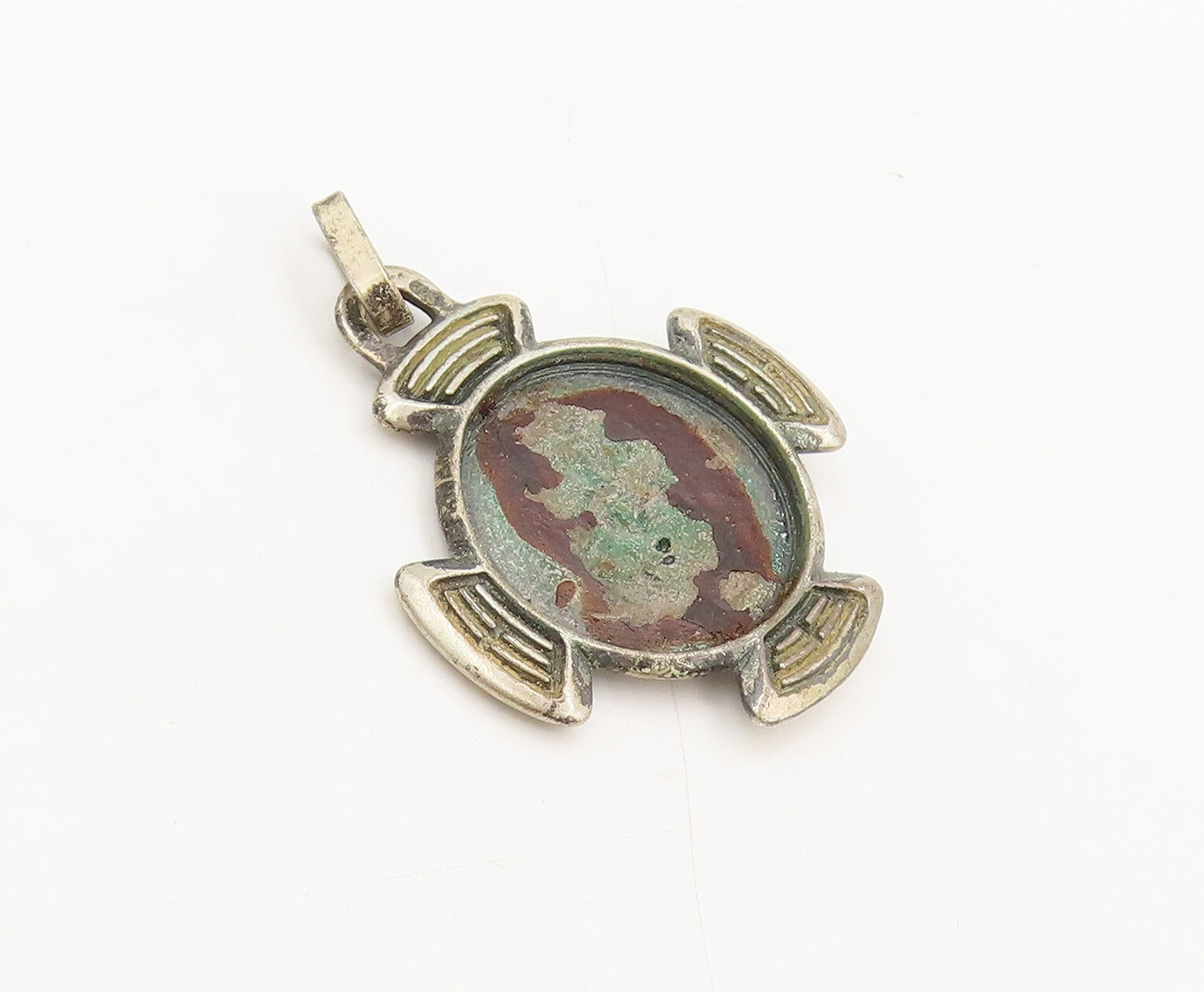 925 Sterling Silver  Vintage Mini Carved Solid Chinese Dragon Pendant  PT22292
