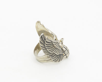 925 Sterling Silver Vintage CHRISTIAN AUDIGIER Grenade Wings Ring Sz 11  RG17726