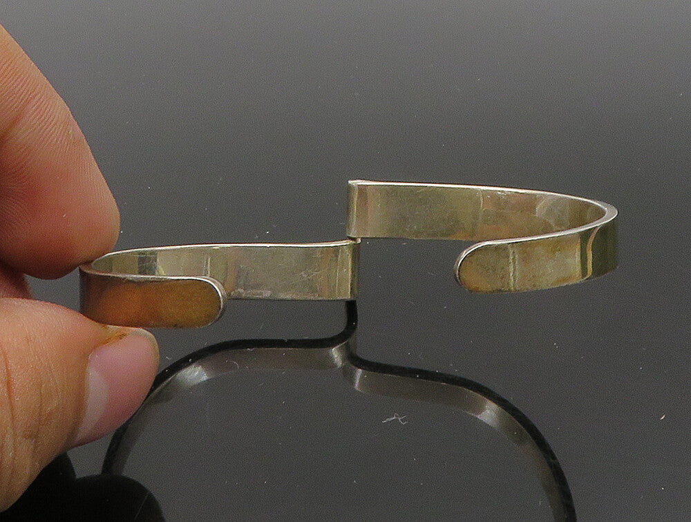 BARRA 925 Sterling Silver  Vintage Shiny Smooth Petite Cuff Bracelet  BT1388