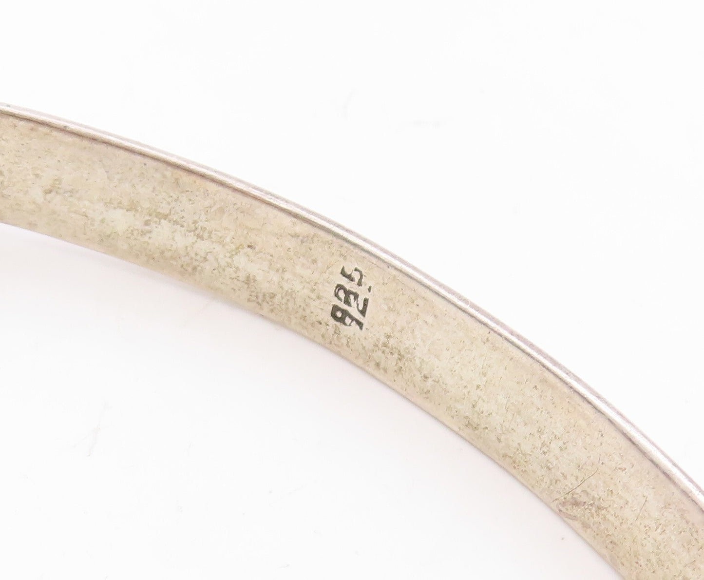 925 Sterling Silver Vintage Bracelet Designer Oval Honey Amber Bangle  BT10910