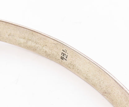 925 Sterling Silver Vintage Bracelet Designer Oval Honey Amber Bangle  BT10910