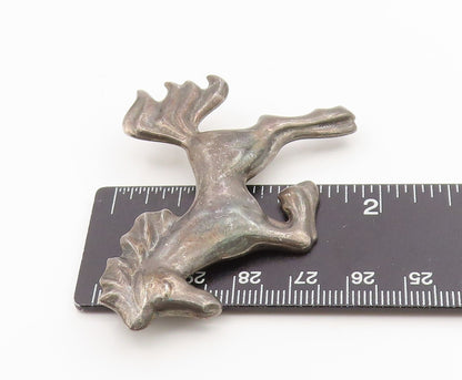 925 Sterling Silver Vintage Brooch KABANA Running Horse Figurine Pin  BP12127