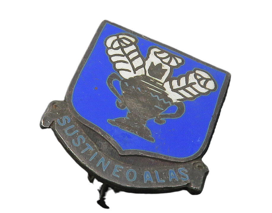 925 Sterling Silver  Vintage Sustineo Alas Enamel Badge Brooch Pin  BP5062