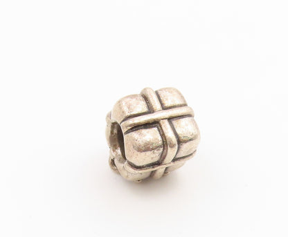 925 Sterling Silver Vintage Pendant PANDORA Wrapped Present Charm Bead  PT26619
