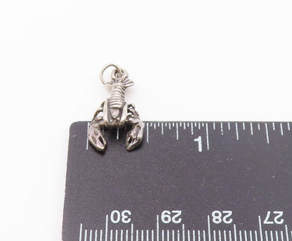 925 Sterling Silver  Vintage Petite Lobster Sea Animal Pendant  PT19880