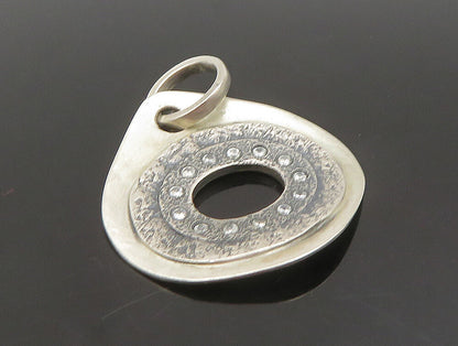 SILPADA 925 Sterling Silver  Vintage White Topaz Open Circle Pendant  PT19773