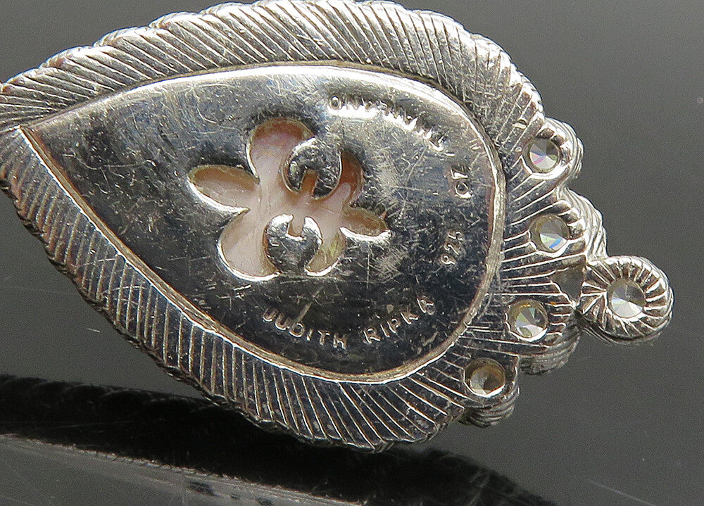 JUDITH RIPKA 925 Sterling Silver Vintage Multi Stone Lot Single Earrings EG11319