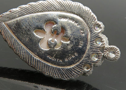 JUDITH RIPKA 925 Sterling Silver Vintage Multi Stone Lot Single Earrings EG11319
