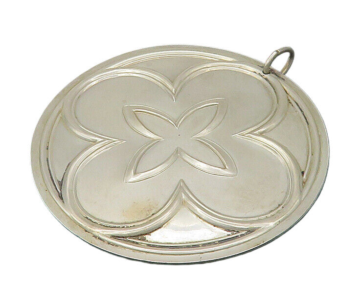 TOWLE 925 Sterling Silver  Vintage Flute Player Flower Pattern Pendant PT14117
