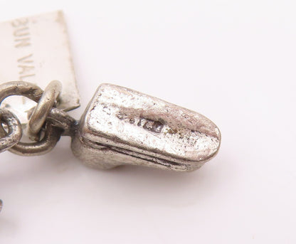 POST BELL 925 Silver  Vintage Sun Valley Ski Set Souvenir Pendant  PT18366
