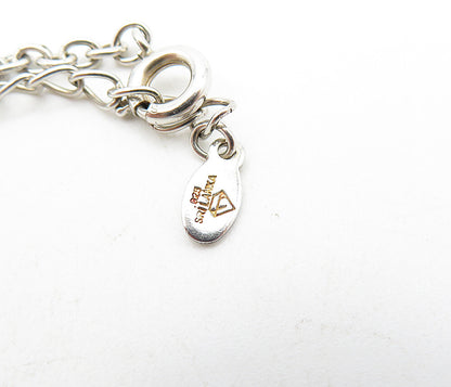 925 Sterling Silver  Cubic Zirconia Open Love Heart Chain Necklace  NE1368