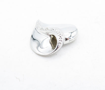925 Sterling Silver  Genuine Diamonds Daughter Quote Heart Pendant  PT4003