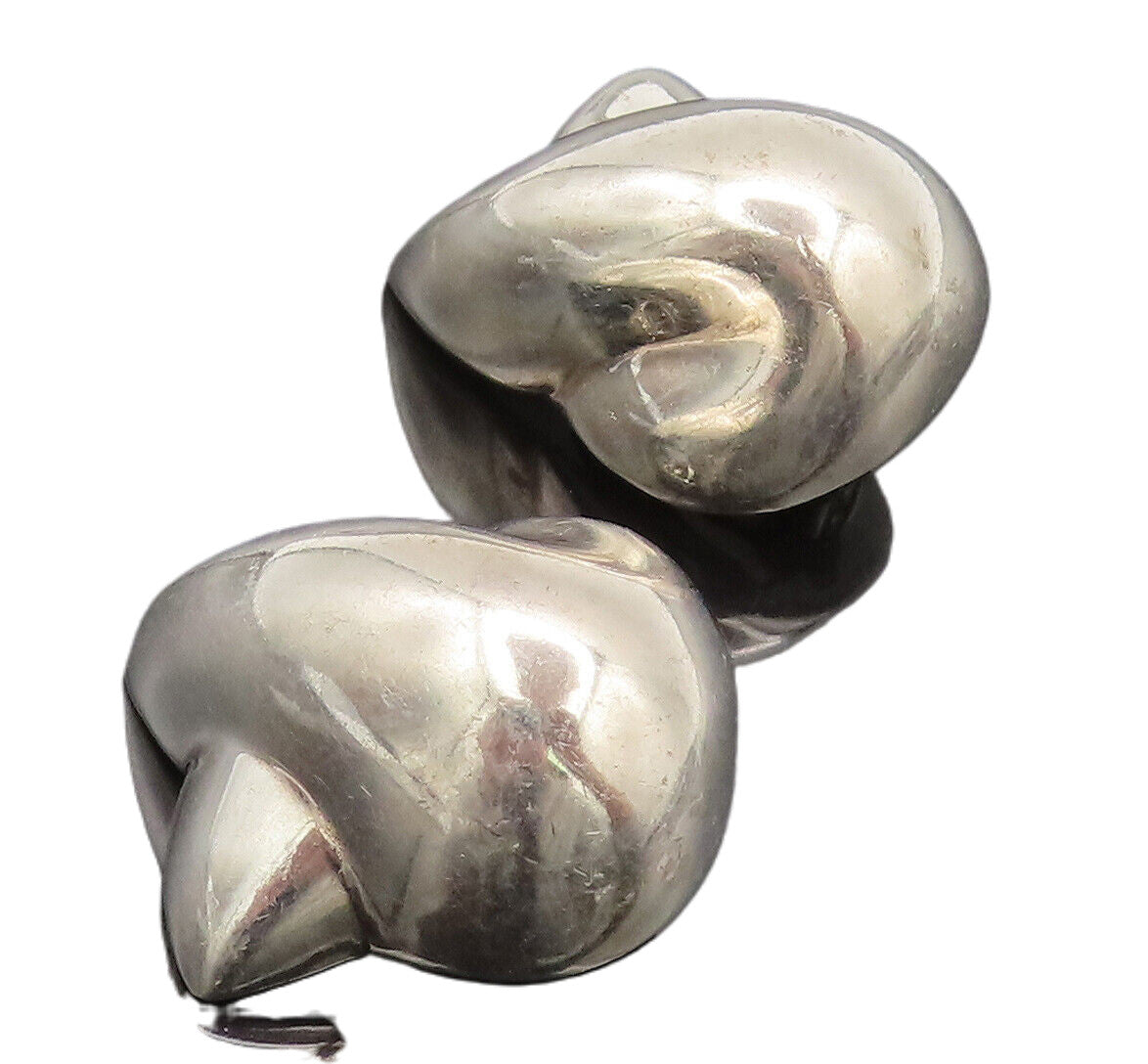 PARTICIA VON MUSULIN 925 Silver  Vintage Modernist Clip Back Earrings  EG12682