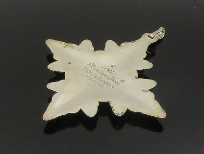 REED & BARTON 925 Silver  Vintage Hallow Christmas Cross Pendant  PT19778