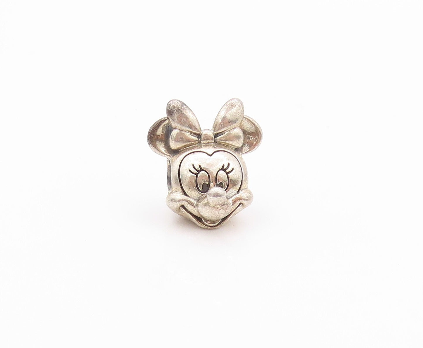 925 Sterling Silver Vintage Pendant PANDORA Dark Tone Mini Mouse Charm  PT23951