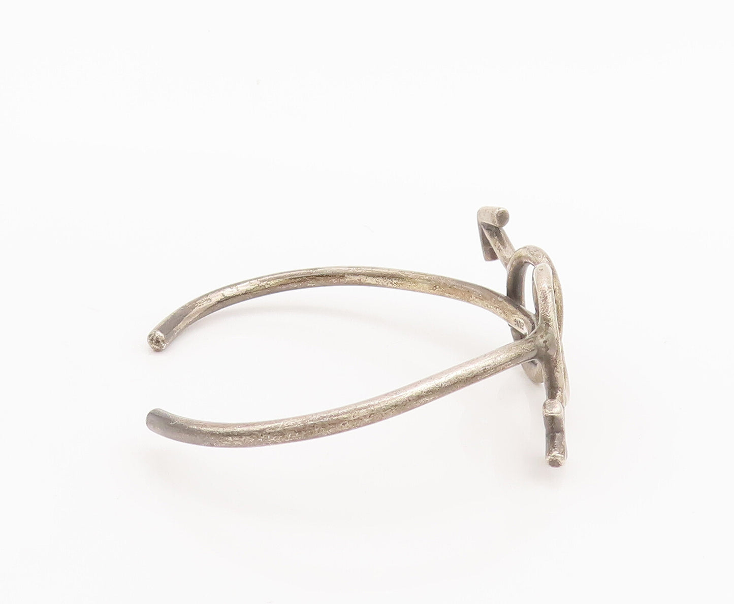 925 Sterling Silver Vintage Bracelet Cutout Girl & Boy Gender Symbol  BT10279