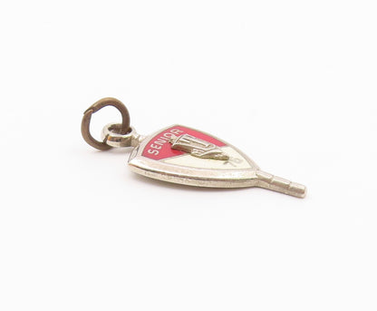925 Sterling Silver  Vintage Enamel Senior 76' Class Pendant  PT19149