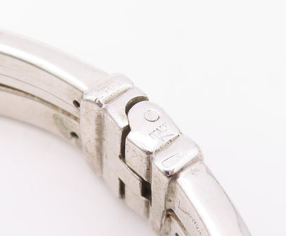925 Sterling Silver Vintage Bracelet PIANEGONDA Hinged Split Bands  BT10834