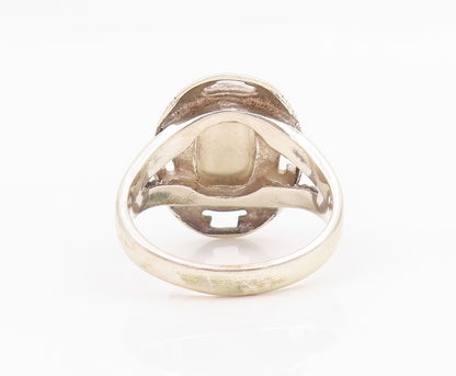 925 Sterling Silver Vintage Ring CAROLYN POLLACK Gemstones Inlay  Sz 10  RG33075