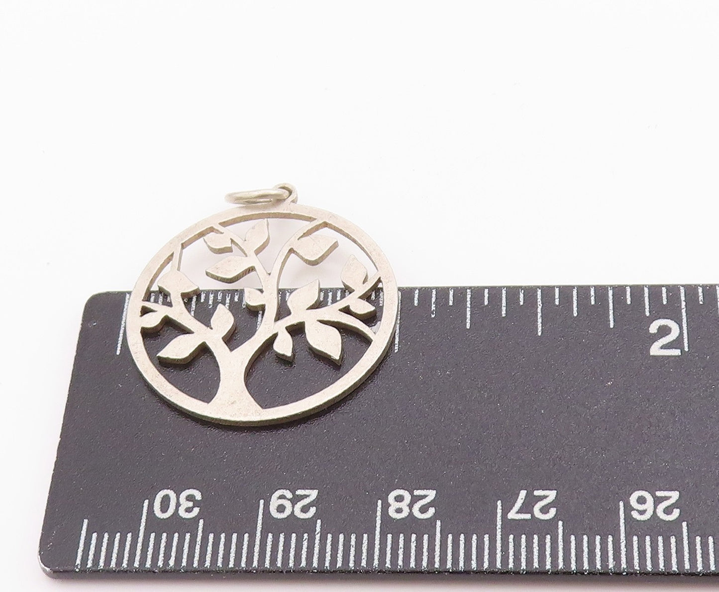 925 Sterling Silver Vintage Pendant Designer Cutout Tree Of Life  PT24376
