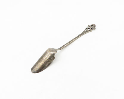 ROGERS LUNT & BOWLEN 925 Silver  Vintage Dark Tone Smooth Sugar Spoon  TR2485