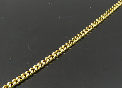 925 Sterling Silver  Vintage Topaz Stars Gold Plated Chain Necklace  NE3525