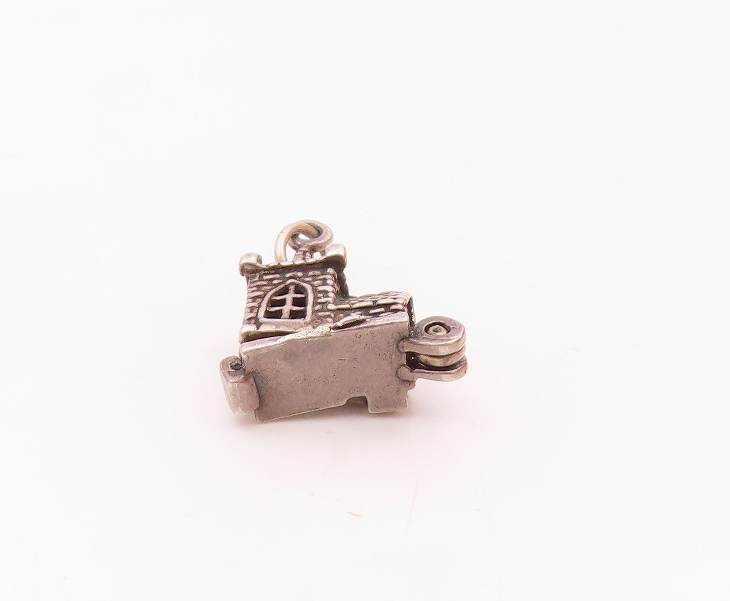 925 Silver  Vintage Couple Getting Married In Church Pendant (OPENS)  PT20456