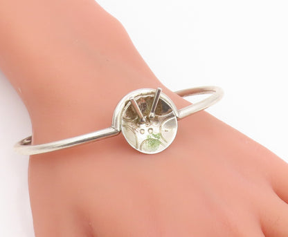 925 Sterling Silver Vintage Bracelet CHRIS ANDERSON Musical Drum Cuff  BT11951