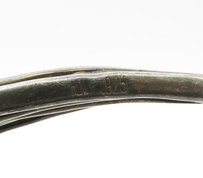 925 Sterling Silver  Vintage Dark Tone Split Shank Collar Necklace  NE2579