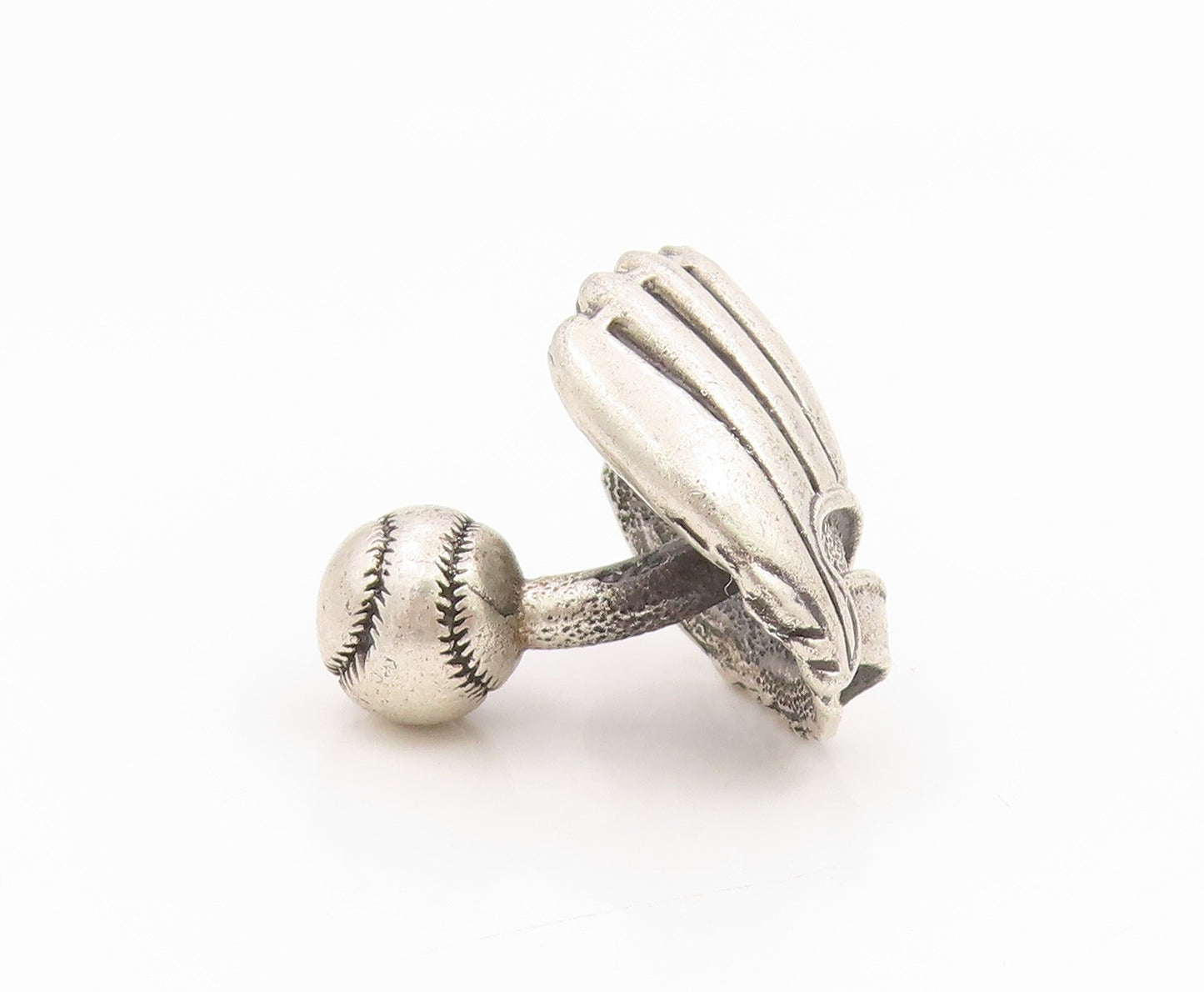 925 Sterling Silver Vintage Cufflinks Enamel Designer Single Pieces  TR4238