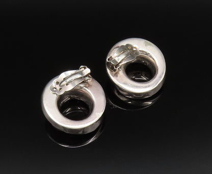 BAYANIHAN 925 Silver  Vintage Spiral Open Circle Non Pierced Earrings  EG12092