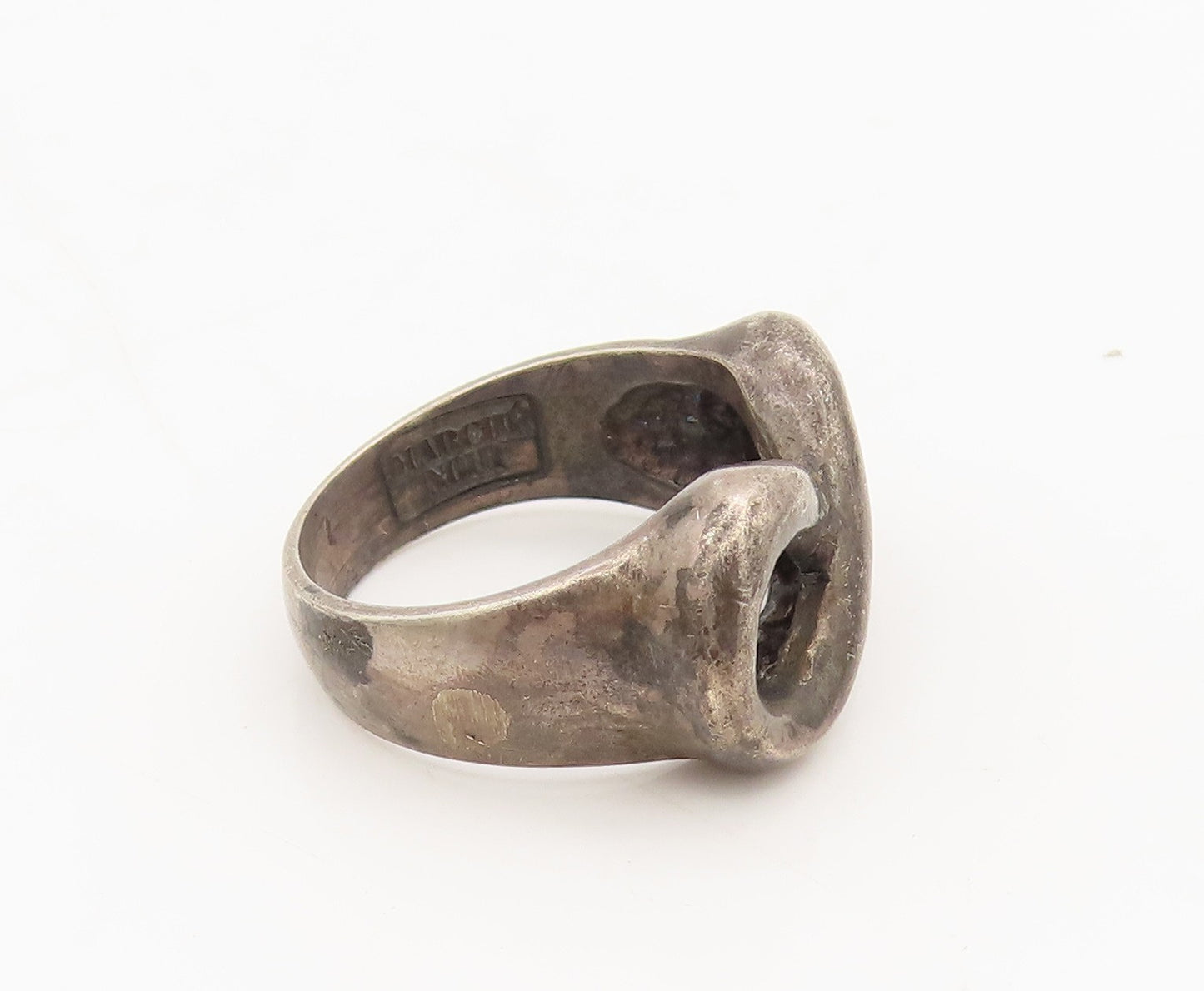 MARCHE NOIR 925 Sterling Silver Vintage Solid Infinity Ring  Sz 6.75  RG26793