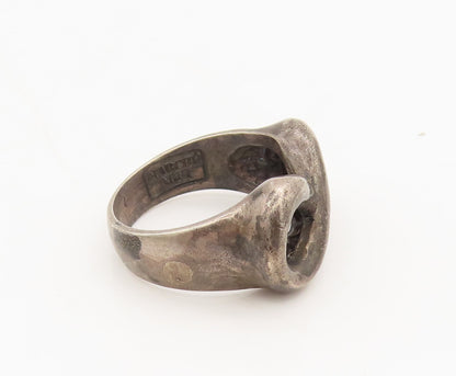 MARCHE NOIR 925 Sterling Silver Vintage Solid Infinity Ring  Sz 6.75  RG26793