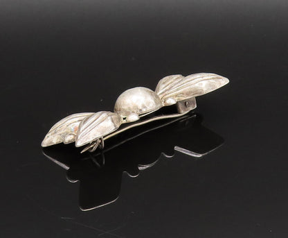 MEXICO 925 Silver  Vintage Antique Hollow Butterfly Motif Brooch Pin  BP9748