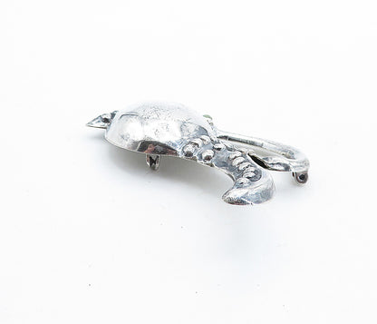 MEXICO 925 Sterling Silver Vintage Hollow Water Pitcher Brooch Pin BP1824