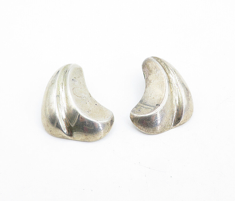 BAYANIHAN 925 Silver & 14K GOLD  Vintage Hollow Design Drop Earrings  EG2383