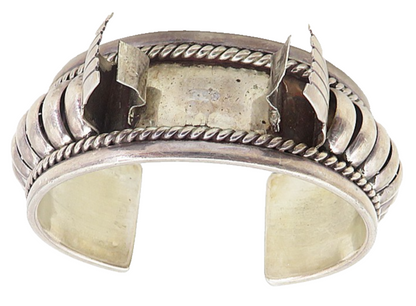 TOM CHARLEY NAVAJO 925 Sterling Silver Vintage Fluted Watch Cuff  TR1382